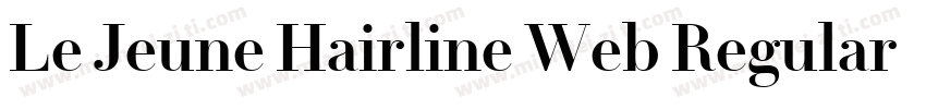 Le Jeune Hairline Web Regular Itali字体转换